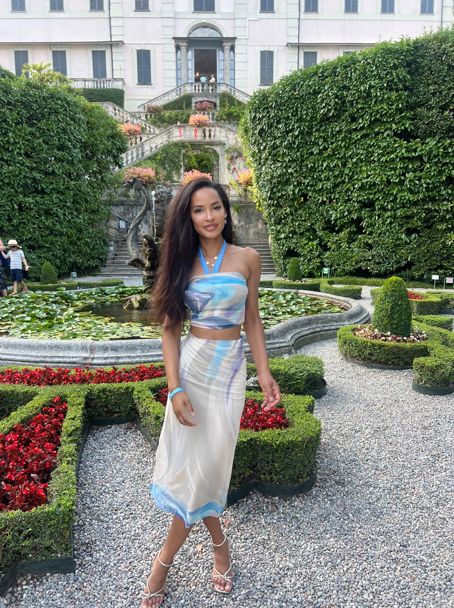Multi colored fitted dress